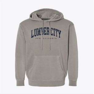 Lumber City Pennsylvania Urban Vibe Pigment-Dyed Hoodie