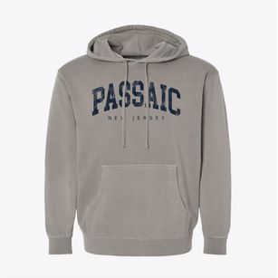 Passaic New Jersey Urban Vibe Pigment-Dyed Hoodie