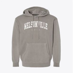 Nelsonville Ohio Urban Vibe Pigment-Dyed Hoodie