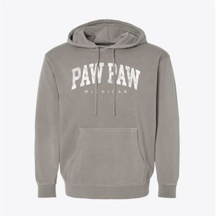 Paw Paw Michigan Urban Vibe Pigment-Dyed Hoodie