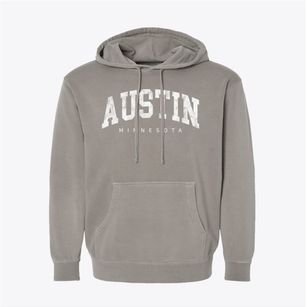Austin Minnesota Urban Vibe Pigment-Dyed Hoodie