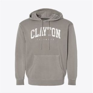 Clayton Illinois Urban Vibe Pigment-Dyed Hoodie