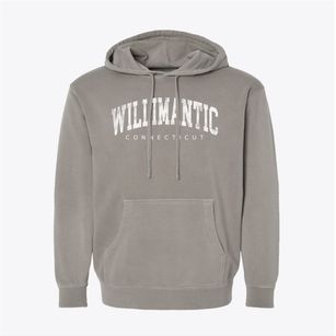 Willimantic Connecticut Urban Vibe Pigment-Dyed Hoodie