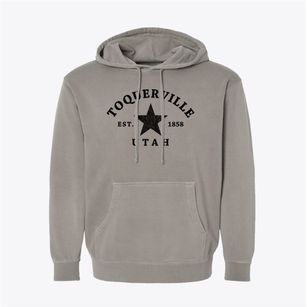 Toquerville Utah Star Pigment-Dyed Hoodie
