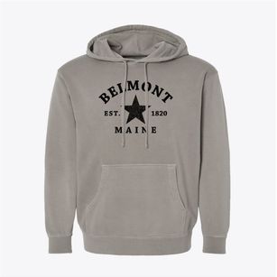 Belmont Maine Star Pigment-Dyed Hoodie