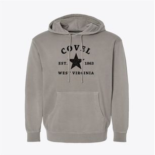Covel West Virginia Star Pigment-Dyed Hoodie