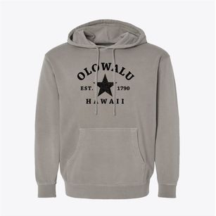 Olowalu Hawaii Star Pigment-Dyed Hoodie