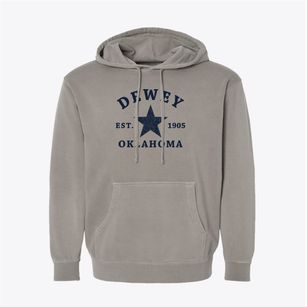 Dewey Oklahoma Star Pigment-Dyed Hoodie