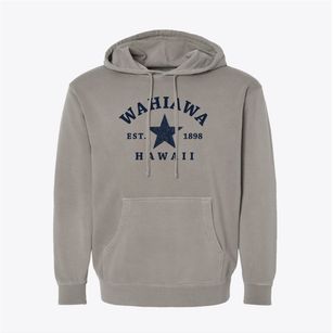 Wahiawa Hawaii Star Pigment-Dyed Hoodie