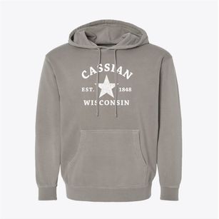 Cassian Wisconsin Star Pigment-Dyed Hoodie