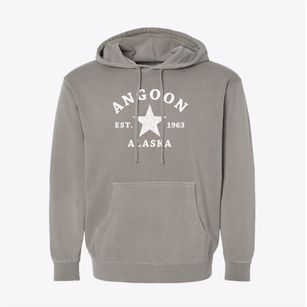 Angoon Alaska Star Pigment-Dyed Hoodie