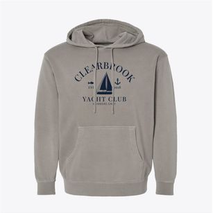 Clearbrook Minnesota Yacht Club Pigment-Dyed Hoodie