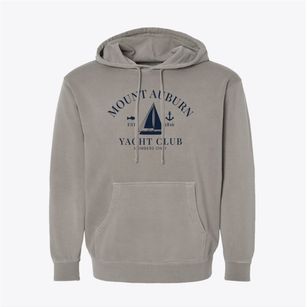 Mount Auburn Indiana Yacht Club Pigment-Dyed Hoodie