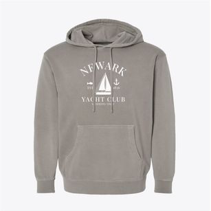 Newark New Jersey Yacht Club Pigment-Dyed Hoodie