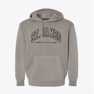 St. James North Carolina Inline Pigment-Dyed Hoodie