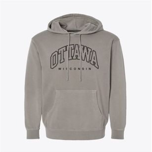 Ottawa Wisconsin Inline Pigment-Dyed Hoodie