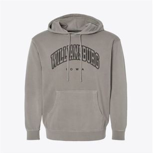 Williamsburg Iowa Inline Pigment-Dyed Hoodie
