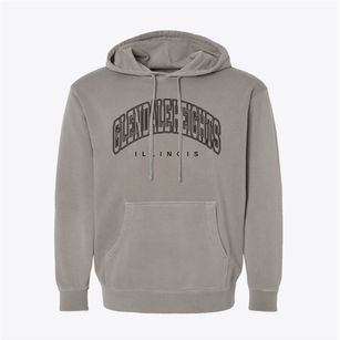 Glendale Heights Illinois Inline Pigment-Dyed Hoodie