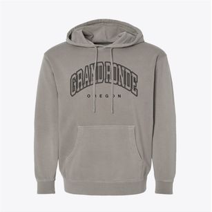 Grand Ronde Oregon Inline Pigment-Dyed Hoodie