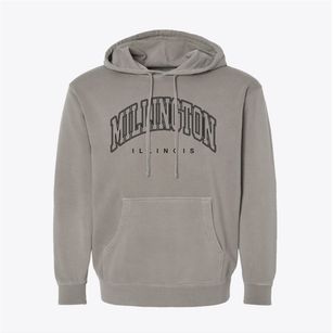 Millington Illinois Inline Pigment-Dyed Hoodie
