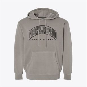 North Smithfield Rhode Island Inline Pigment-Dyed Hoodie