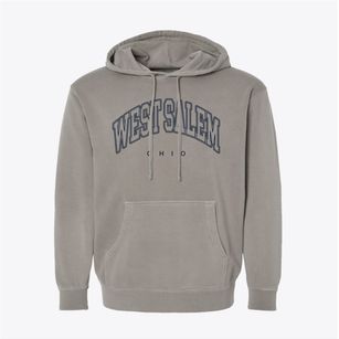 West Salem Ohio Inline Pigment-Dyed Hoodie