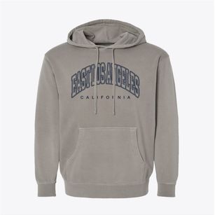 East Los Angeles California Inline Pigment-Dyed Hoodie