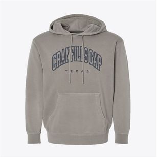 Cranfills Gap Texas Inline Pigment-Dyed Hoodie