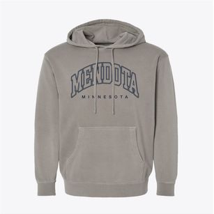 Mendota Minnesota Inline Pigment-Dyed Hoodie