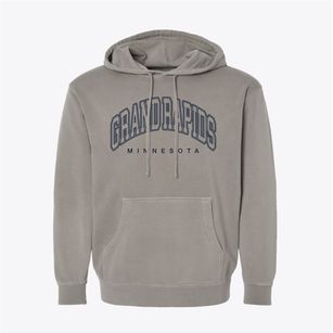 Grand Rapids Minnesota Inline Pigment-Dyed Hoodie