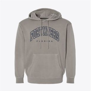 Fort Myers Florida Inline Pigment-Dyed Hoodie