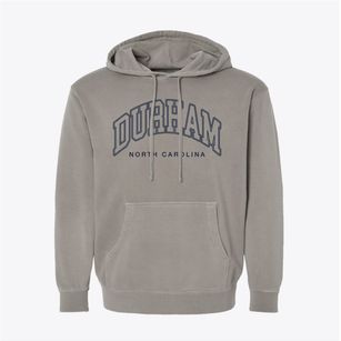 Durham North Carolina Inline Pigment-Dyed Hoodie