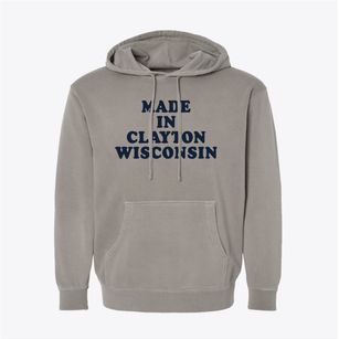 Clayton Wisconsin Classic 70s Pigment-Dyed Hoodie