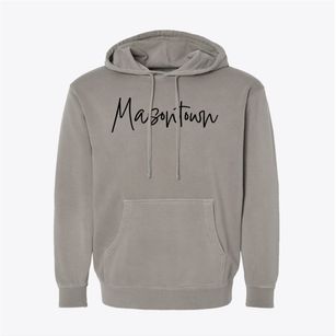 Masontown West Virginia Freestyle Pigment-Dyed Hoodie