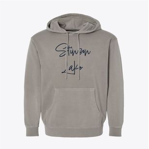 Stinson Lake New Hampshire Freestyle Pigment-Dyed Hoodie