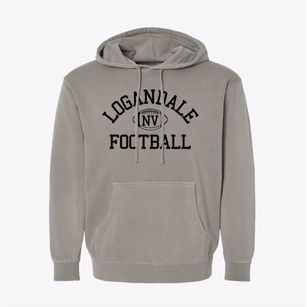 Logandale Nevada Football Pigment-Dyed Hoodie
