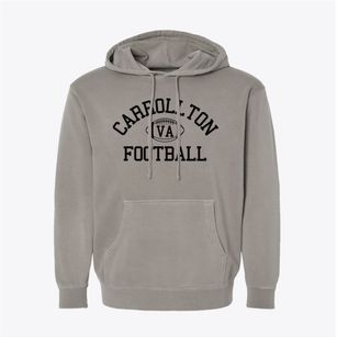 Carrollton Virginia Football Pigment-Dyed Hoodie