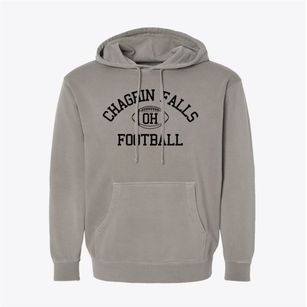 Chagrin Falls Ohio Football Pigment-Dyed Hoodie