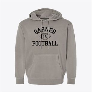 Garner Iowa Football Pigment-Dyed Hoodie