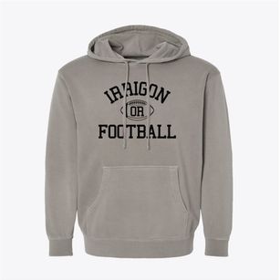 Irrigon Oregon Football Pigment-Dyed Hoodie