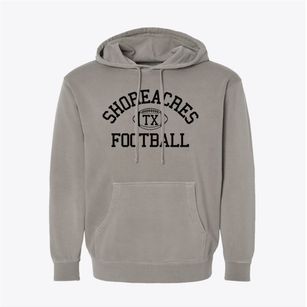 Shoreacres Texas Football Pigment-Dyed Hoodie
