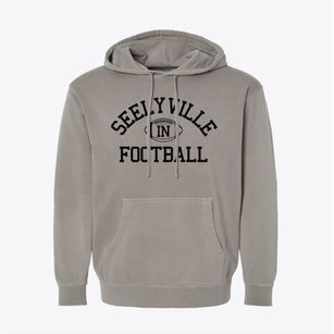 Seelyville Indiana Football Pigment-Dyed Hoodie