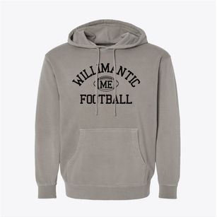 Willimantic Maine Football Pigment-Dyed Hoodie