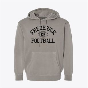 Frederick Kansas Football Pigment-Dyed Hoodie