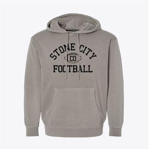 Stone City Colorado Football Pigment-Dyed Hoodie