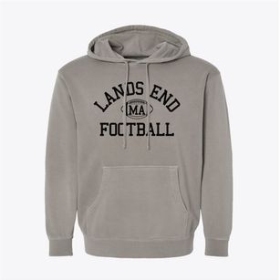 Lands End Massachusetts Football Pigment-Dyed Hoodie