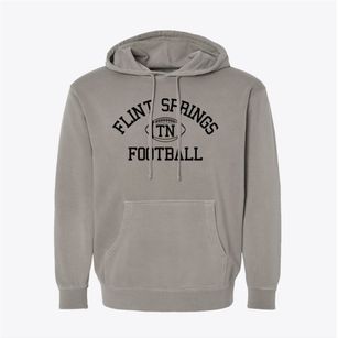 Flint Springs Tennessee Football Pigment-Dyed Hoodie