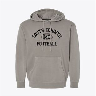 South Corinth Maine Football Pigment-Dyed Hoodie