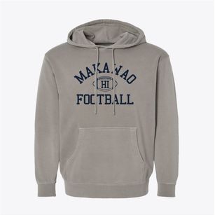 Makawao Hawaii Football Pigment-Dyed Hoodie