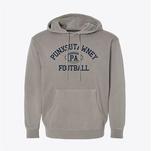 Punxsutawney Pennsylvania Football Pigment-Dyed Hoodie